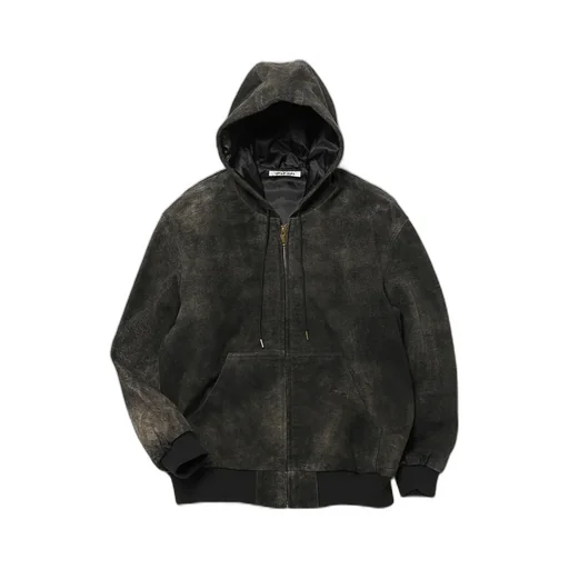 Leather Active Jacket - Goat Suede Antique Finish