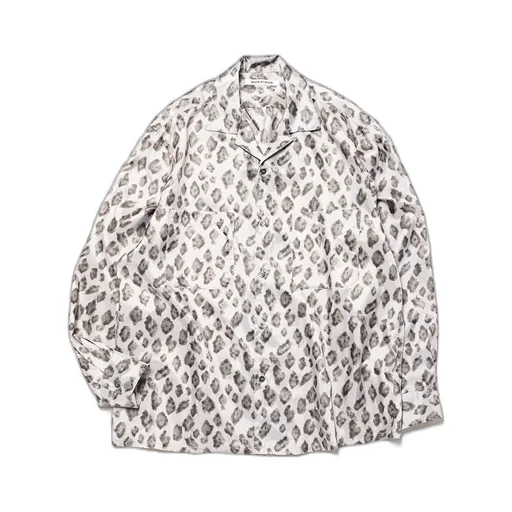 Open Collar Shirts L/S - Leopard Print