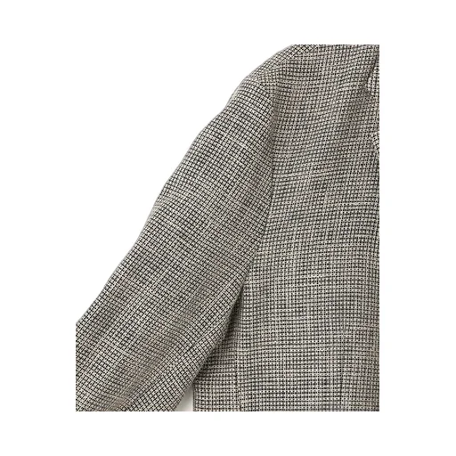 5B Loose Tailored Jacket‐Heather Linen/Nylon*Wool Crepe‐