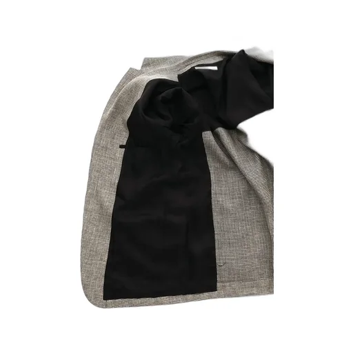5B Loose Tailored Jacket‐Heather Linen/Nylon*Wool Crepe‐