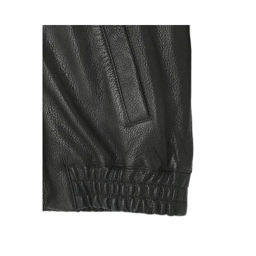 Leather Zip Up Blouson ‐Sheep Shrink Leathe‐