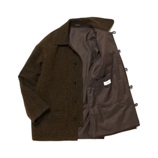 Herringbone Duffel Jacket