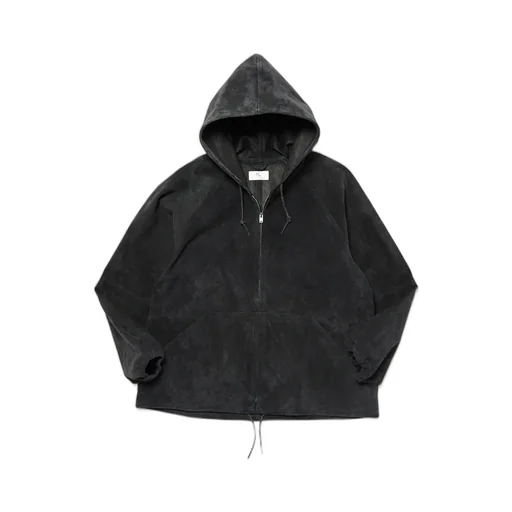Goat Suede Hooded Jacket