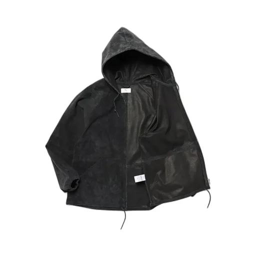 Goat Suede Hooded Jacket