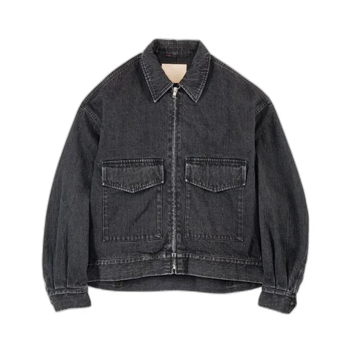 Selvage Denim Zip Jacket -Dark Fade-