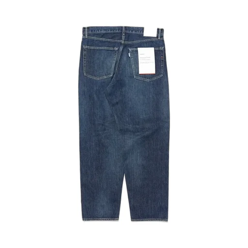 Selvage Denim Five Pocket Tapered Pants - Dark Fade-