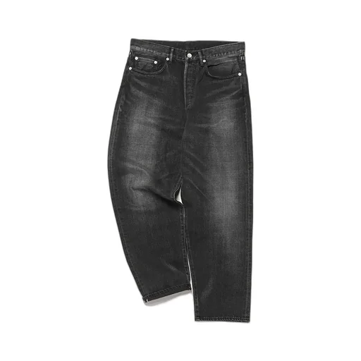 Selvage Denim Five Pocket Tapered Pants - Dark Fade-