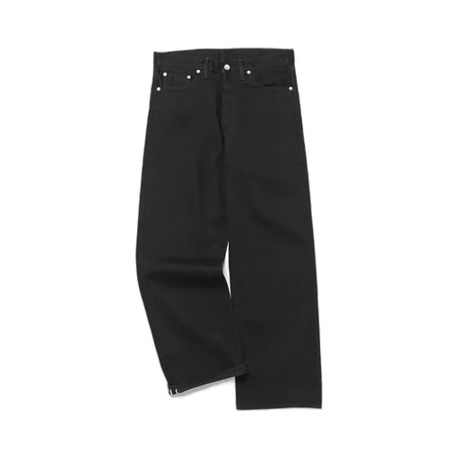 Selvage Denim Five Pocket Wide Straight Pants