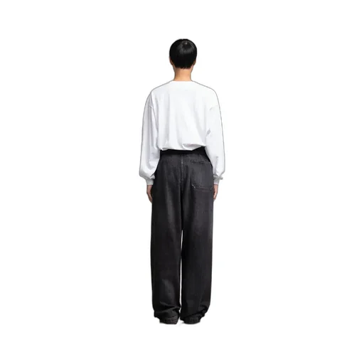 Selvage Denim Belted Pants -Dark Fade-