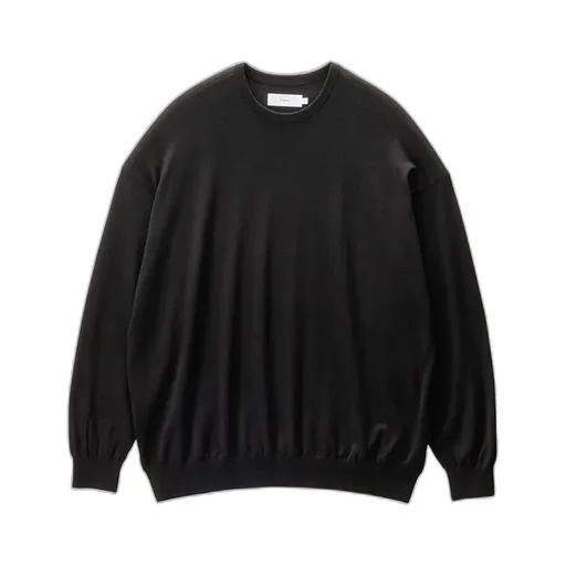 High Gauge L/S Oversized Crew Neck Knit
