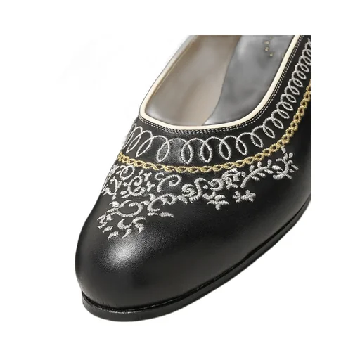 Dress Pumps - Embroidery Over Calf