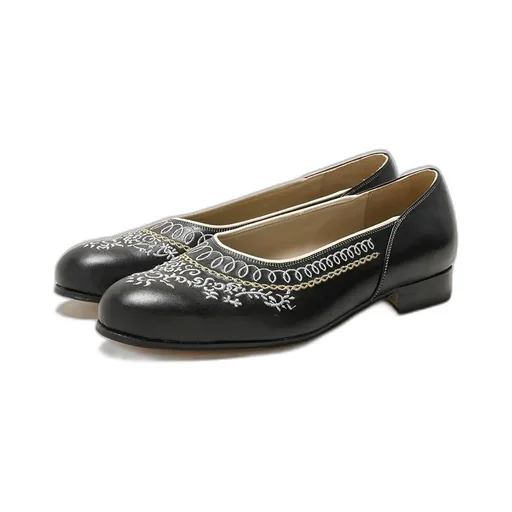 Dress Pumps - Embroidery Over Calf