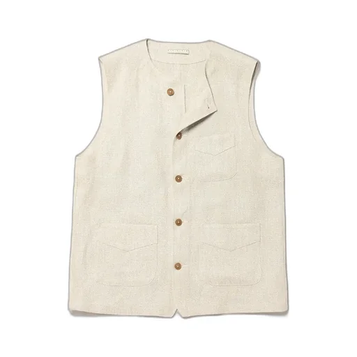 Tweed Linen Work Waist Coat
