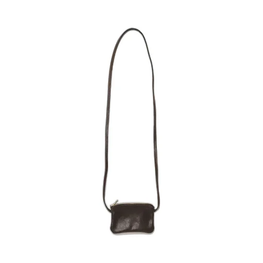 6 Inch Zippered Pouch With Leather Code