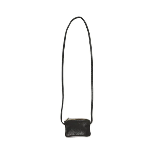6 Inch Zippered Pouch With Leather Code