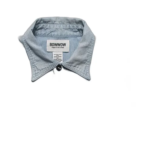 Paint Stained Chambray Shirt,Vent Holes