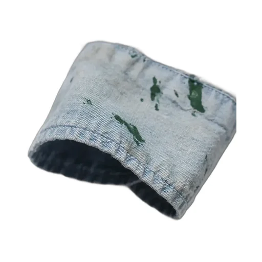 Paint Stained Chambray Shirt,Vent Holes