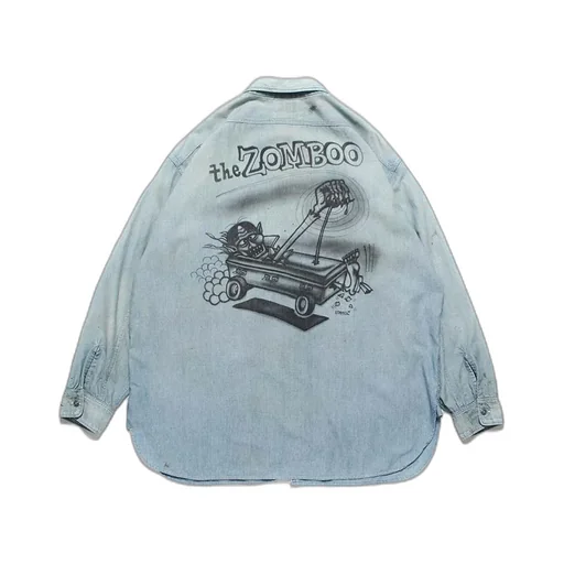 Sketch Zomboo Usn Chambray Shirt Aged
