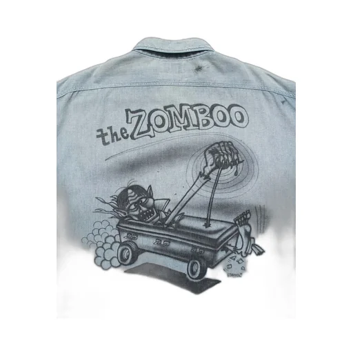 Sketch Zomboo Usn Chambray Shirt Aged