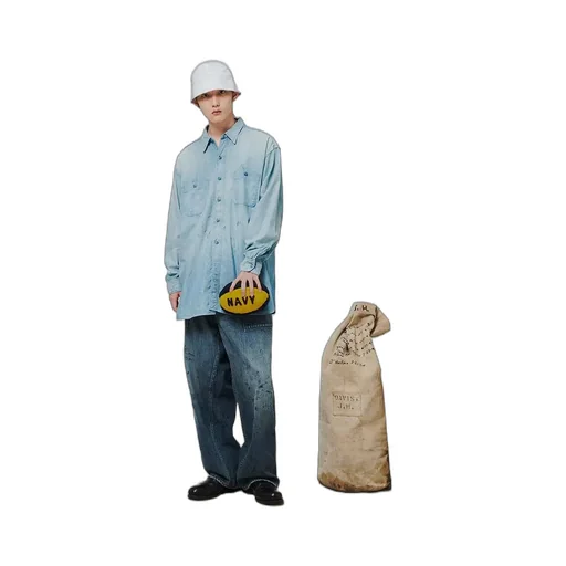 Sketch Zomboo Usn Chambray Shirt Aged