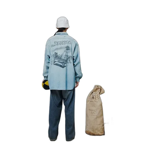 Sketch Zomboo Usn Chambray Shirt Aged