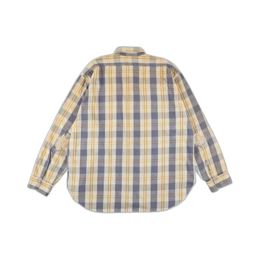 Unique Pocket Checked Flannel Shirt Aged