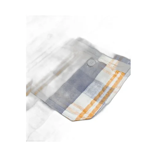 Unique Pocket Checked Flannel Shirt Aged