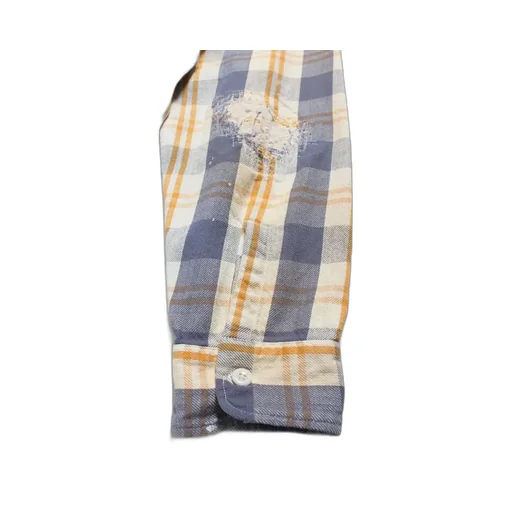 Unique Pocket Checked Flannel Shirt Aged