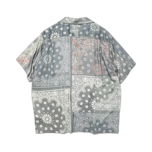 Hav-A-Hank Open Collar Print Shirt
