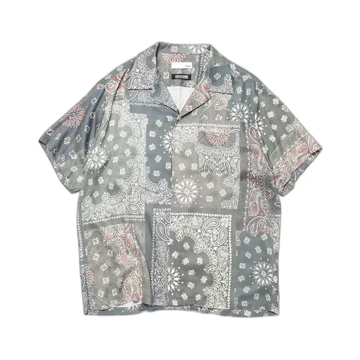 Hav-A-Hank Open Collar Print Shirt