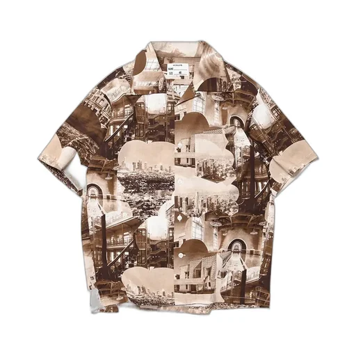 Cotton Hawaiian Shirt B.R.