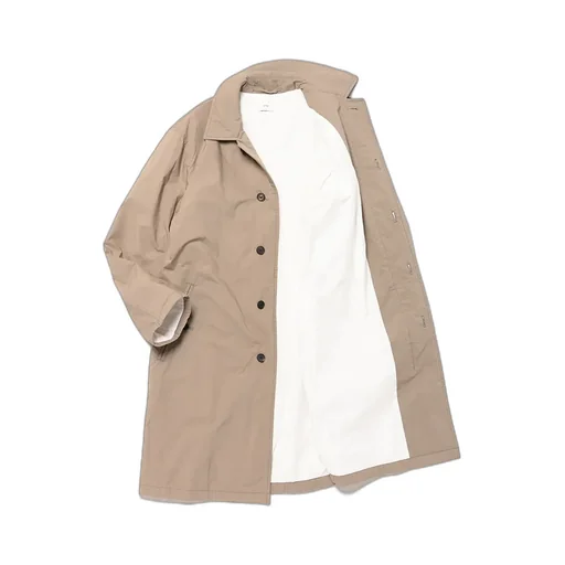 Mercerized Cotton | Silk Padded Balmacaan Coat
