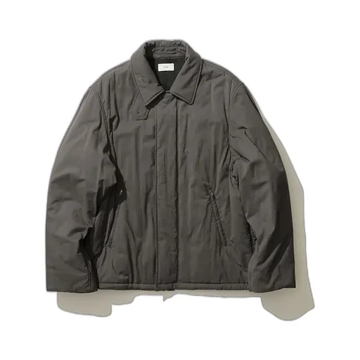 Mat Airy Nylon | Wool Padded Harrington Jacket