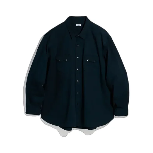 Cotton Herringbone Western Shirt
