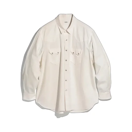 Cotton Herringbone Western Shirt