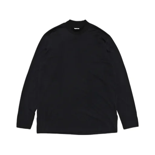 Cottony Long Sleeve Mock Neck