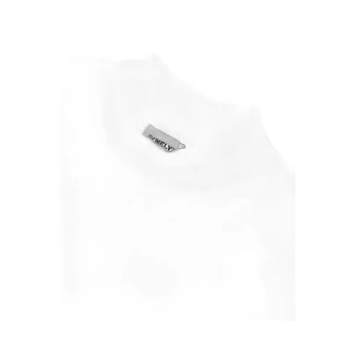 Cottony Long Sleeve Mock Neck