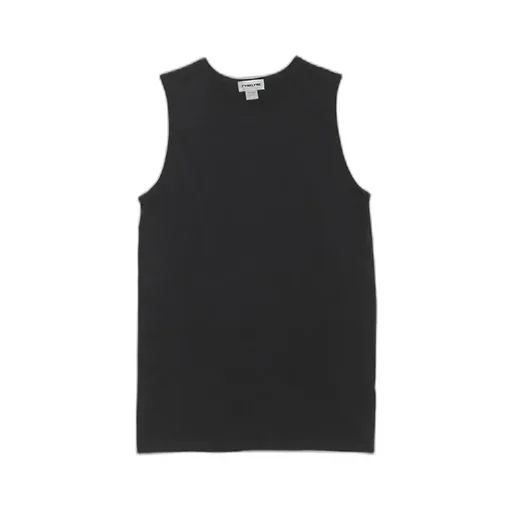 Cottony No Sleeve Round Neck