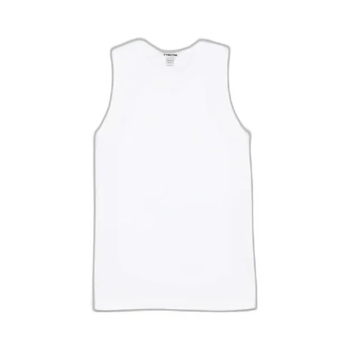 Cottony No Sleeve Round Neck