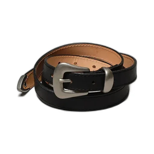 Narrow Western Belt - Cow Skin By Guidi