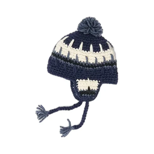 Handknit Earflap Wt
