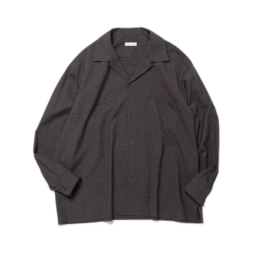Summer Wool Open Collar Shirt