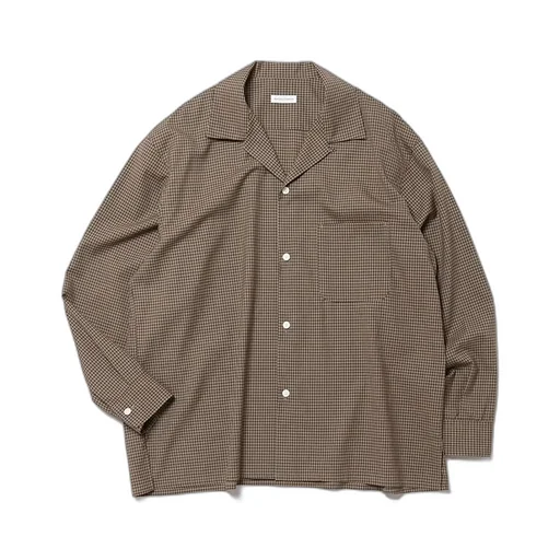 Summer Wool Open Collar Shirt