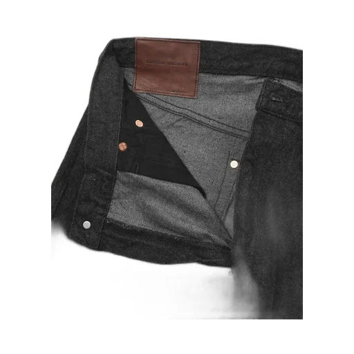 5P Zipper Front Denim Pants