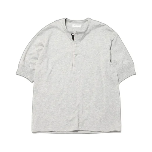 Suvin Supima Tube Henleyneck Tee Light