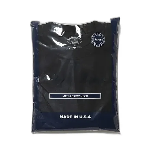 Cotton 2-Pack Crew Neck T Shirt Made In Usa