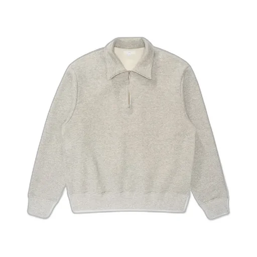Cotton Wool Quarter Zip Sweatshirt