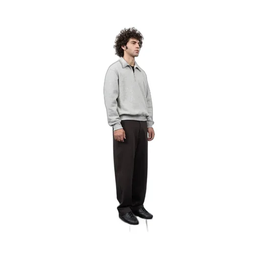 Cotton Wool Quarter Zip Sweatshirt