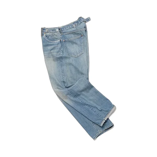 No.22 Washed Wide Denim Pants