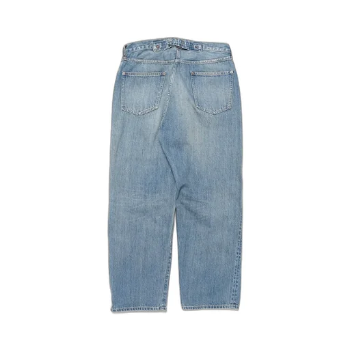 No.22 Washed Wide Denim Pants